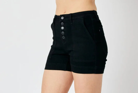 Judy Blue Black Trouser Shorts