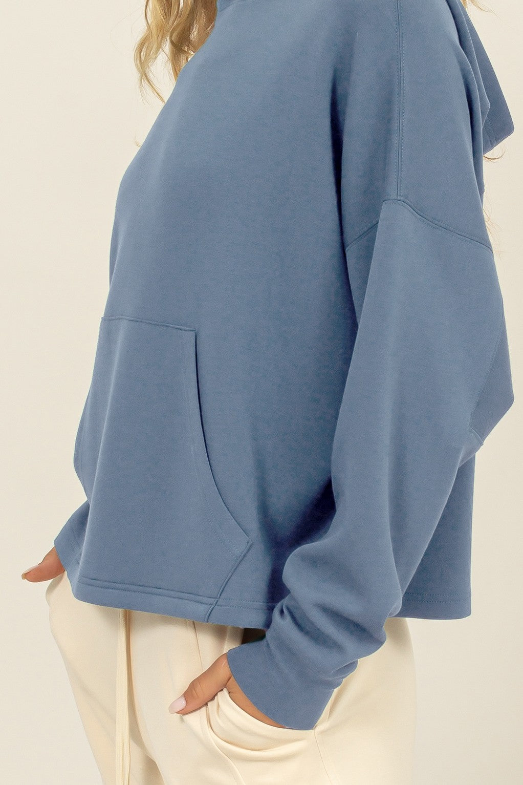 Hooded Pullover with Kangaroo Pocket