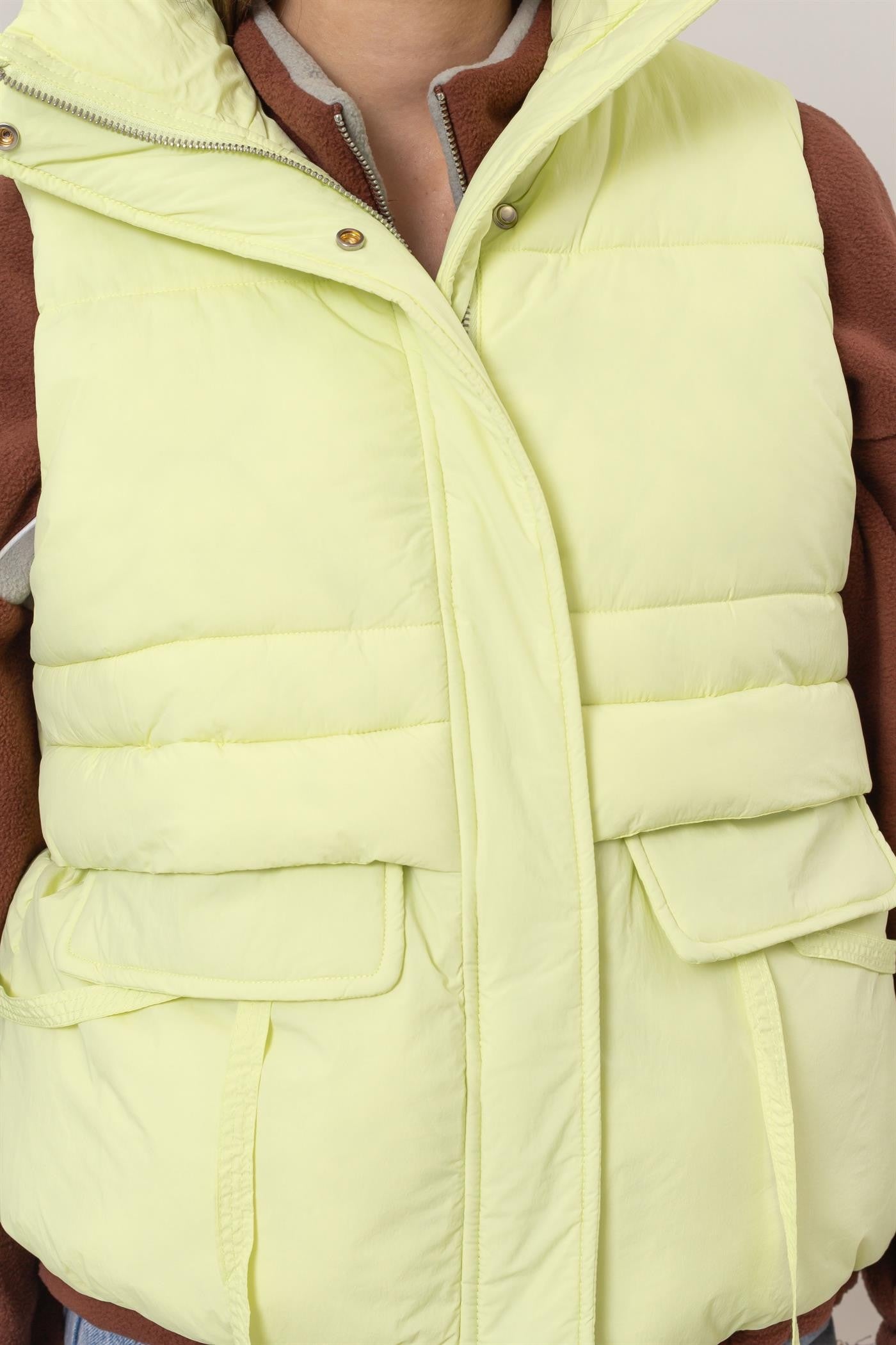 Placket Puffer Vest