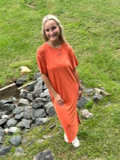 Side Slit T-Shirt Midi