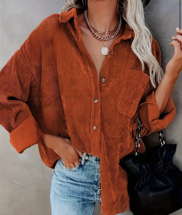 Corduroy Button Down Shacket