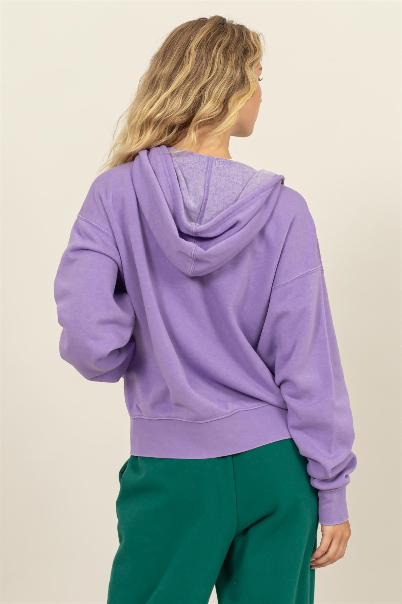 Oversized Pocket Zip-Up Hoodie