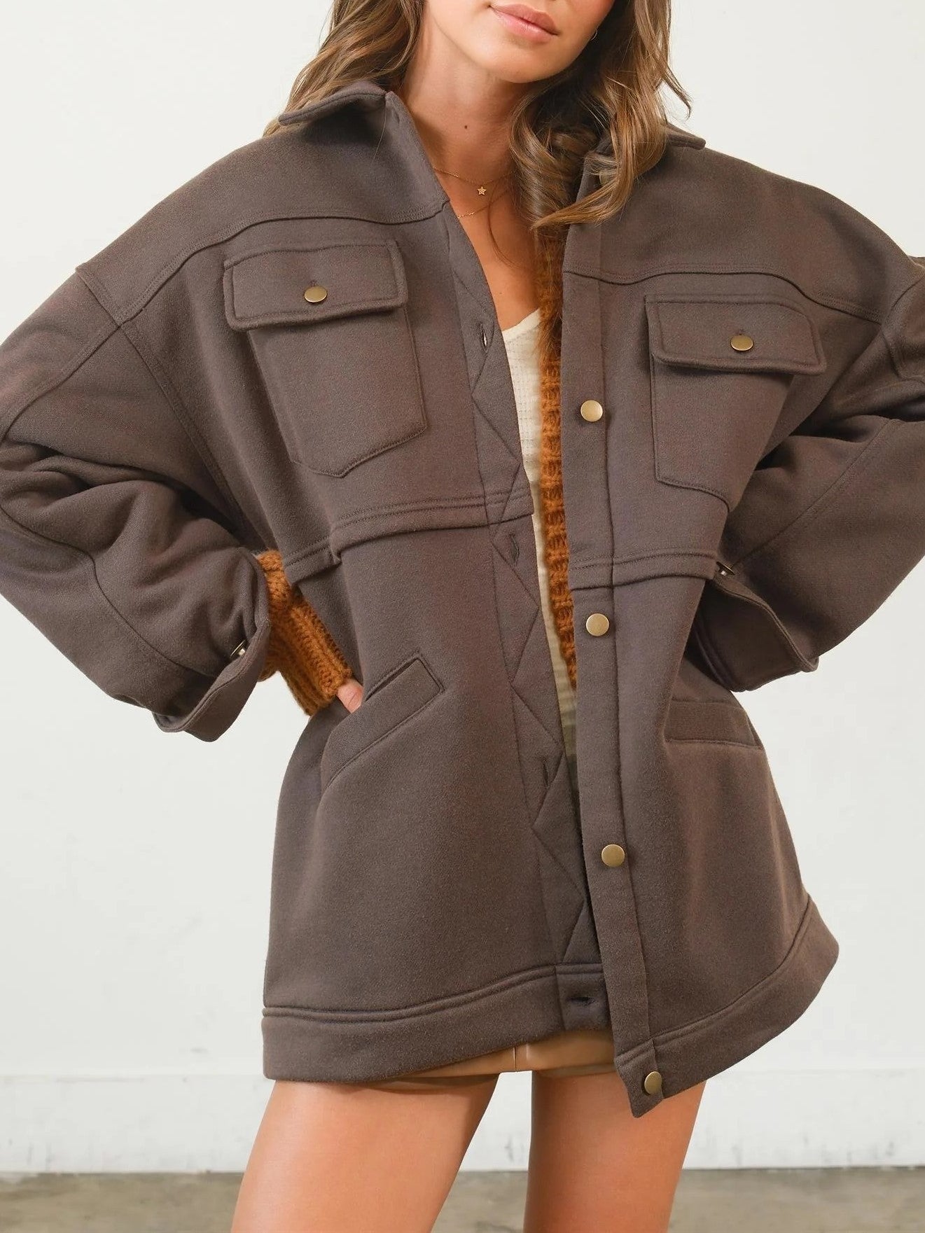 Washed Fleece French Terry Jacket