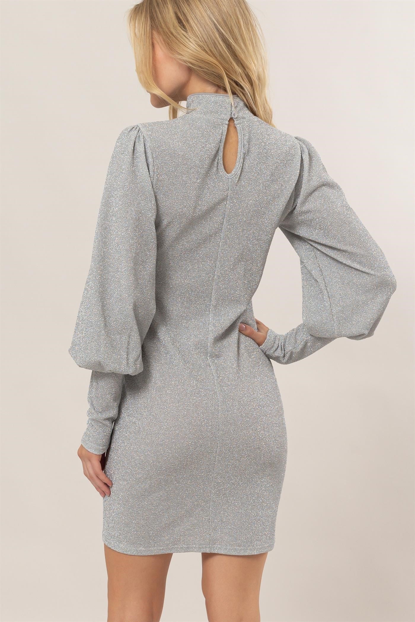Glitter Knit Midi Dress