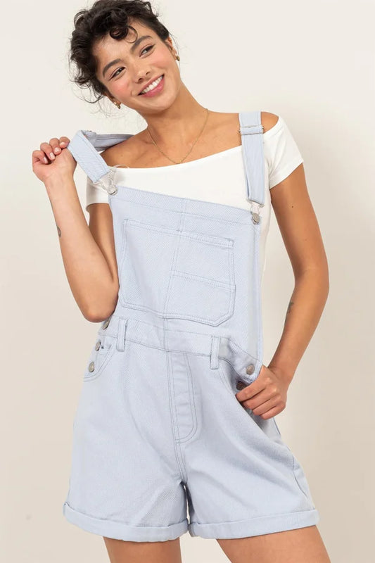 Twill Short Overalls