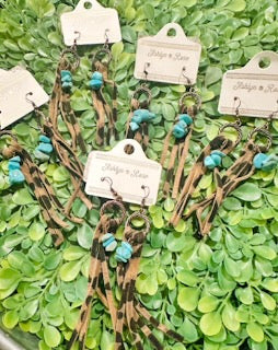 My Time to Shine Rectangle Brown Leopard Earrings