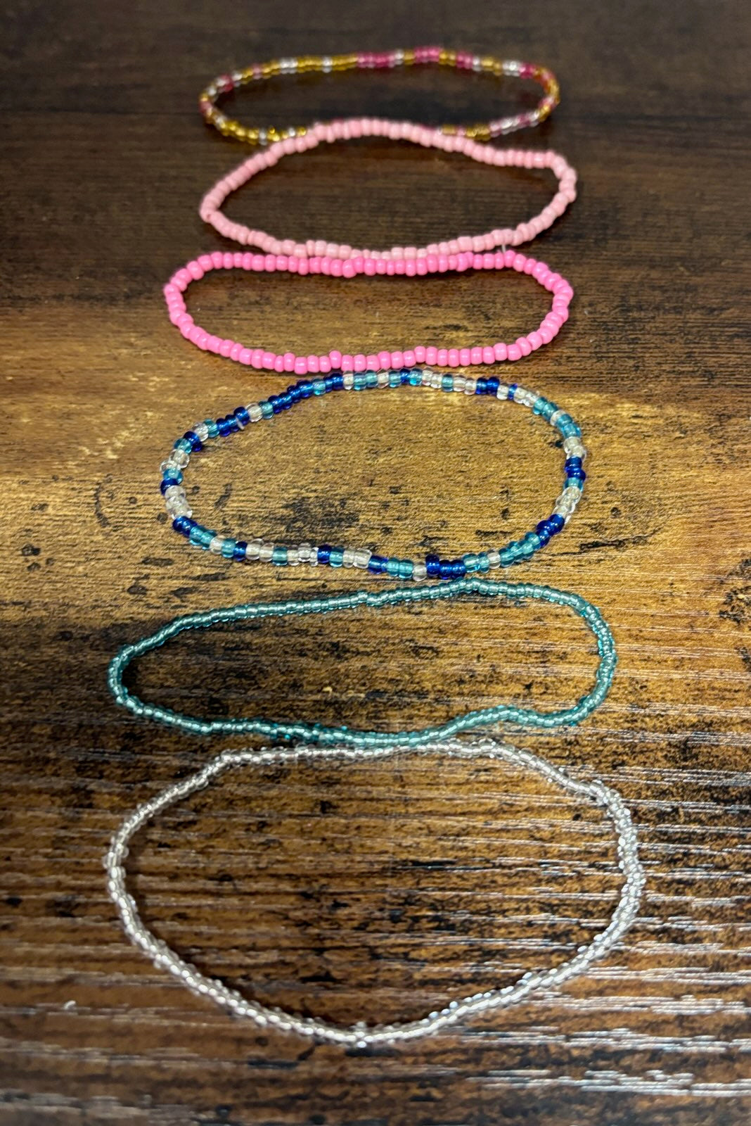 Multi-Colored Beaded Bracelet Set