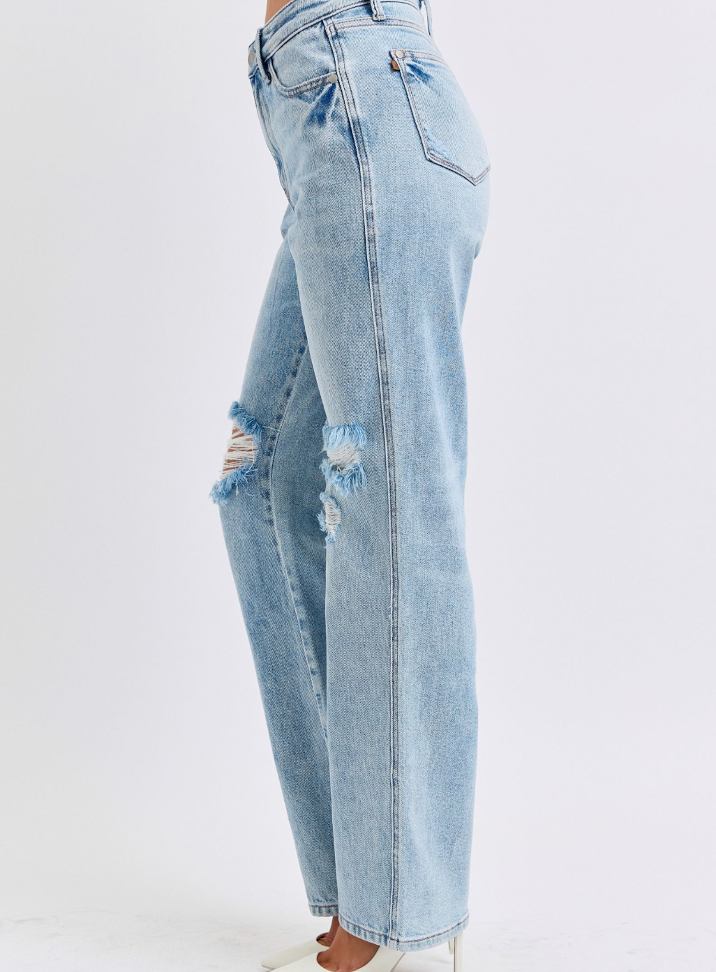 Judy Blue HW Rigid Magic Destroy 90's Straight