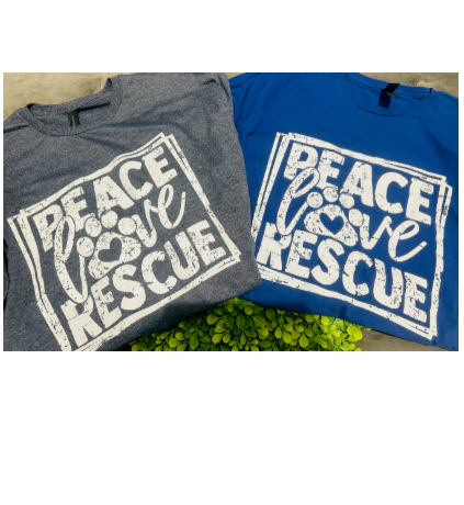 "Peace Love Rescue" T-Shirt