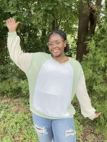 Waffle Crew Neck Top