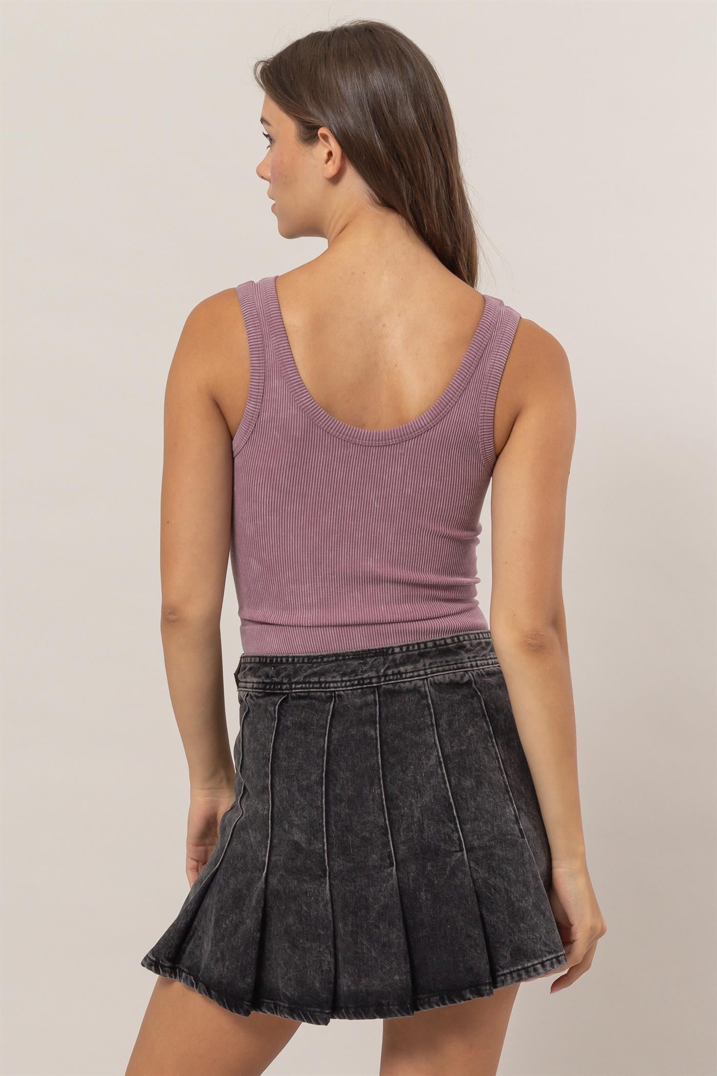 Washed Seamless Tank Top