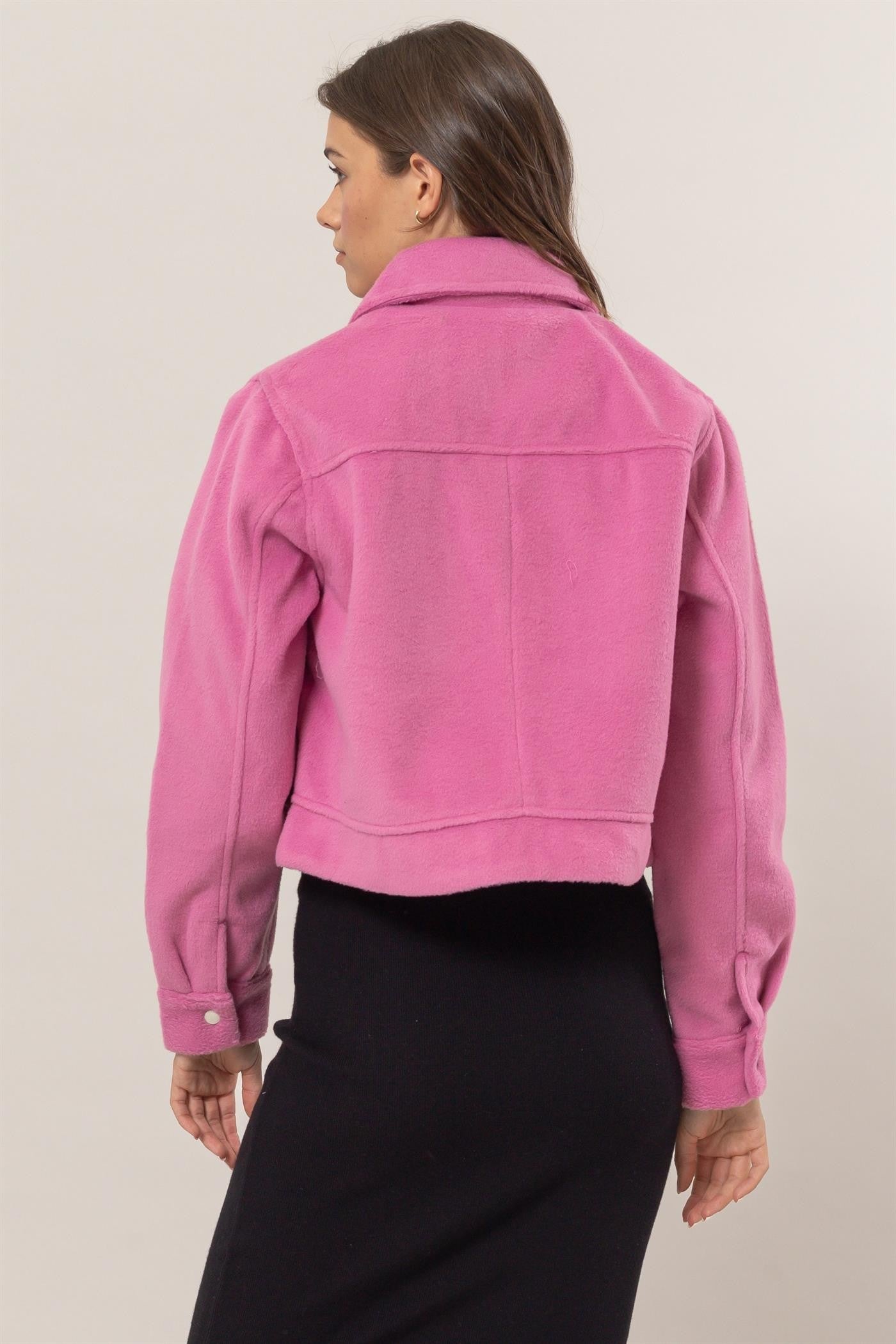 Wool-Like Brushed Short Jacket