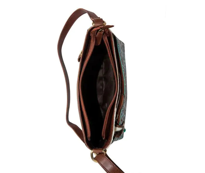 Marta Plains Leather & Hairon Myra Bag