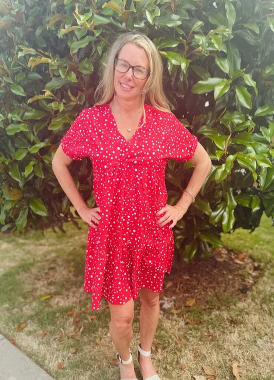 Red Polka Dot Dress