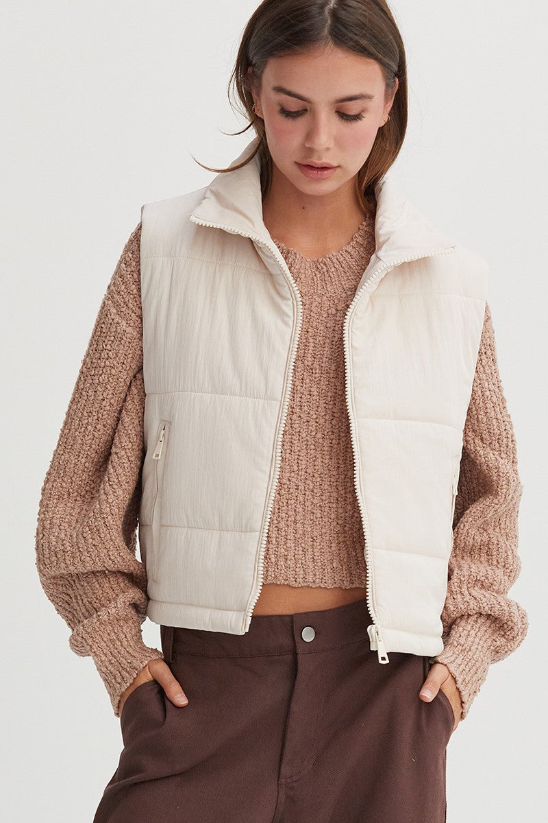 Puffer Vest with Zipper