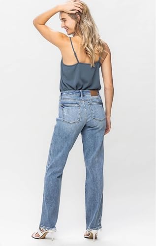 Curvy Mid Rise Dad Judy Blue Jeans