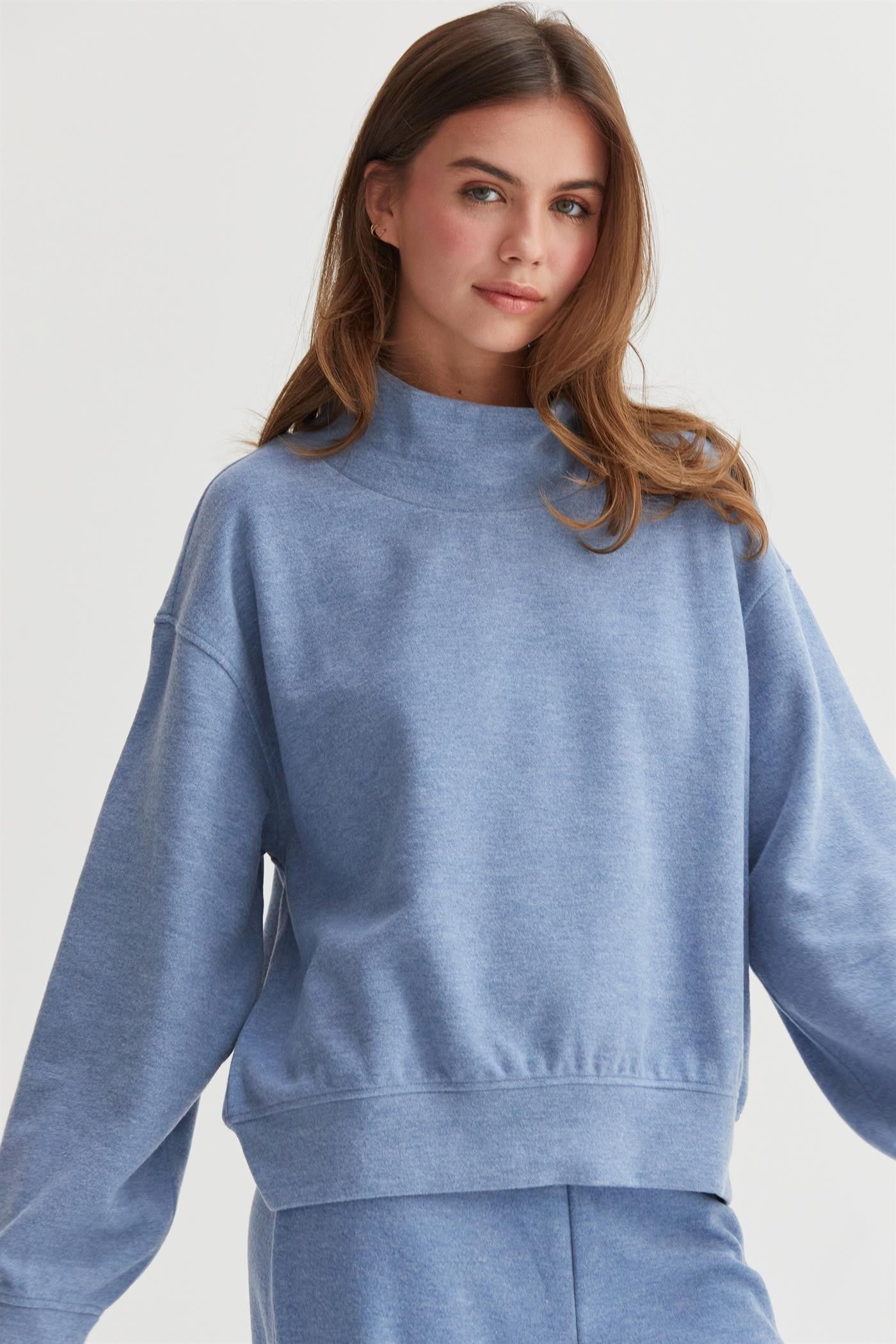 Funnel Neck Sweatshirt