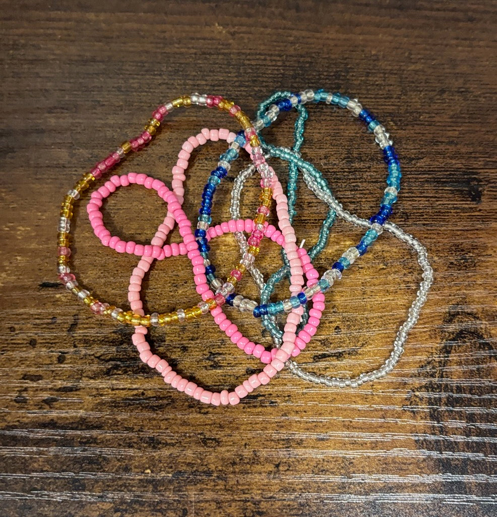 Multi-Colored Beaded Bracelet Set