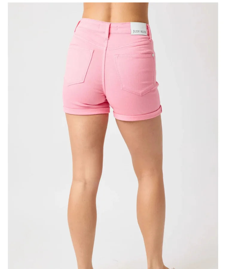 Judy Blue Jenna High Rise Control Top Cuffed Shorts