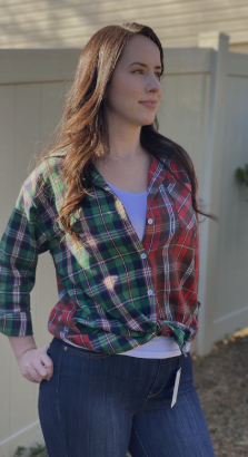 Red & White Plaid Shirt