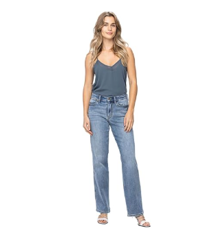 Mid Rise Dad Judy Blue Jeans