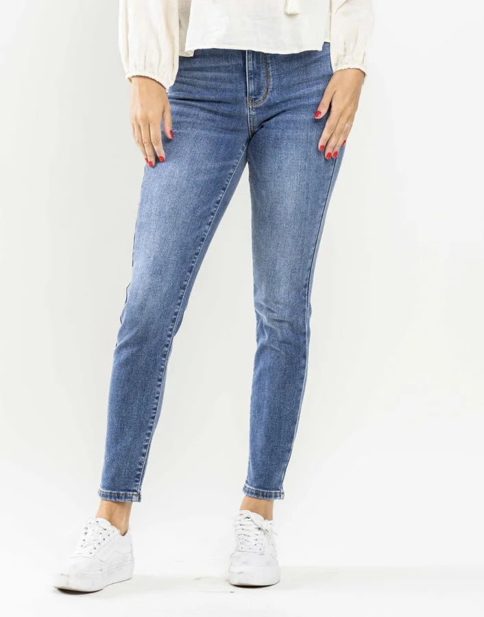 Judy Blue High Waist Classic Thermal Skinny Jeans Curvy