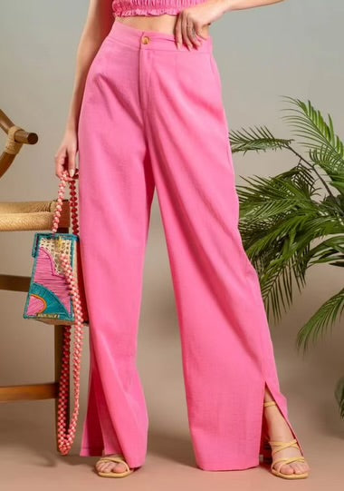 Blu Pepper Woven Hot Pink Pants