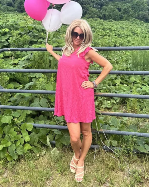 Pink Tie Back Dress