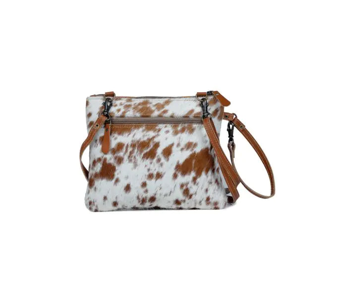 Ornate Brown Leather & Hair-On Myra Bag