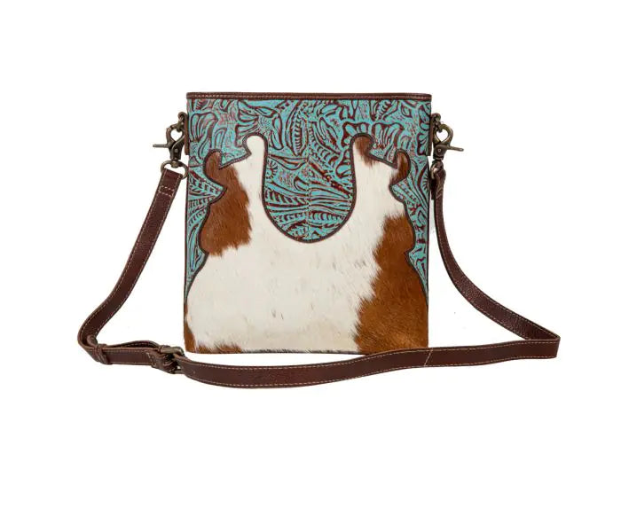 Ridge Morning Glory Hair-on Leather Myra Bag